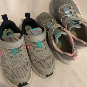 Nike/sckechers girls shoes size 13.5